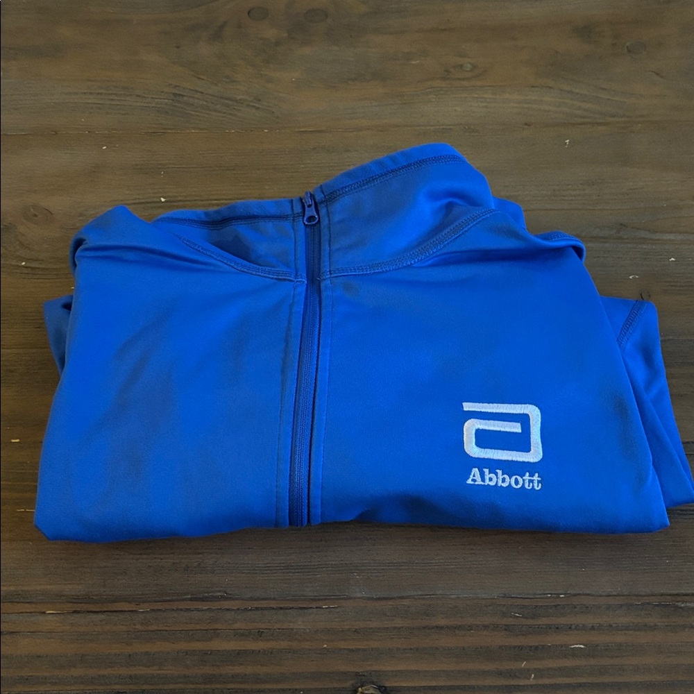Abbott Blue Zip-Up Quaterzip